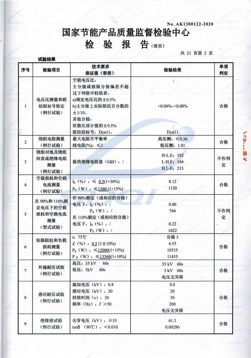 高低压试验报告-S11-1250延长延长延长油浸式变压器-2.jpg